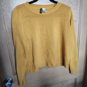 H&M Mustard Crew Neck Sweater